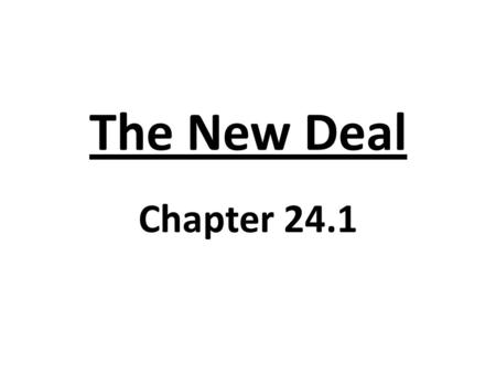 The New Deal Chapter 24.1. FDR’s Background What do you know about FDR?