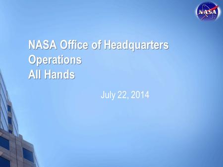 NASA Office of Headquarters Operations All Hands