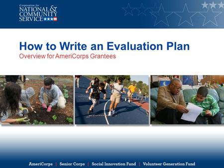How to Write an Evaluation Plan
