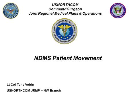 Joint Regional Medical Plans & Operations