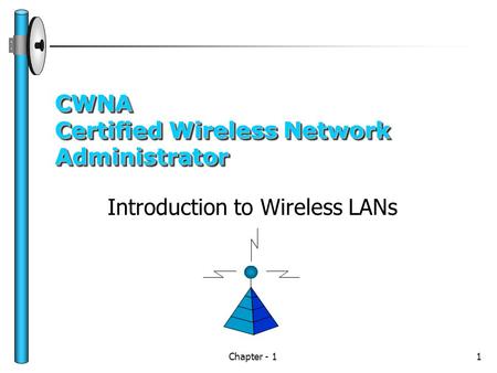 Chapter - 11 CWNA Certified Wireless Network Administrator Introduction to Wireless LANs.