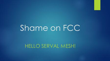 Shame on FCC HELLO SERVAL MESH!. We could have had nationwide WiFi  FCC auctioned off the 700Mhz spectrum in 2008 for $19.1 billion  Telecoms bought.