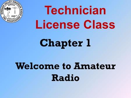 Technician License Class