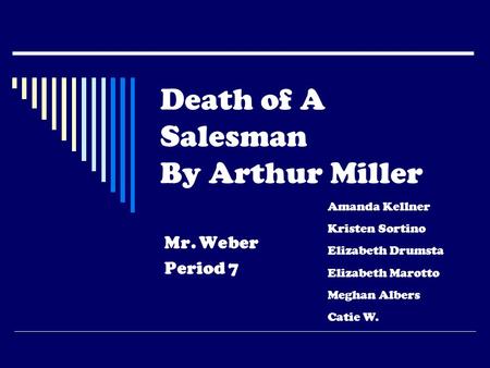 Narcissism and the american dream in arthur miller’s death 