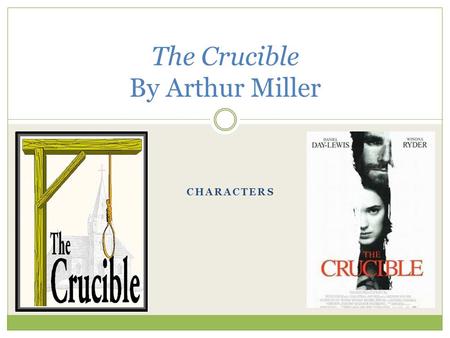 The Crucible By Arthur Miller