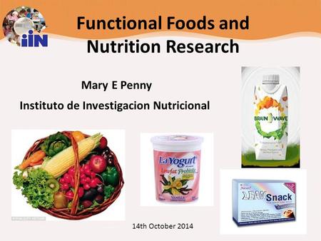 Functional Foods and Nutrition Research 14th October 2014 Mary E Penny Instituto de Investigacion Nutricional.