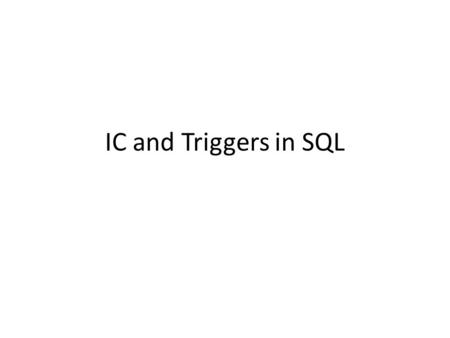 IC and Triggers in SQL. Find age of the youngest sailor with age 