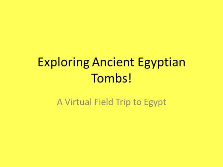Exploring Ancient Egyptian Tombs!