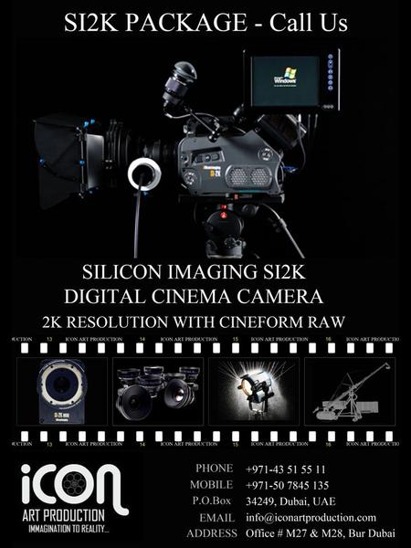 SI2K PACKAGE SI2K CAMERA KIT SI2K Camera body Electronic Viewfinder 160 GB Hard disk Shoulder Kit + Right Handle + Left handle 6 Batteries + Charger LCD.