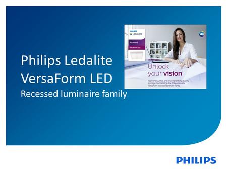 Philips Ledalite VersaForm LED Recessed luminaire family