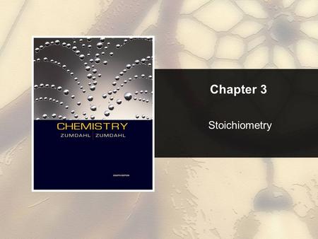Chapter 3 Stoichiometry. Chapter 3 Table of Contents Copyright © Cengage Learning. All rights reserved 2 3.1 Counting by Weighing 3.2 Atomic Masses 3.3.