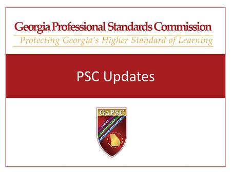 PSC Updates. 2010 Legislative Session They finally left, but what did they do?