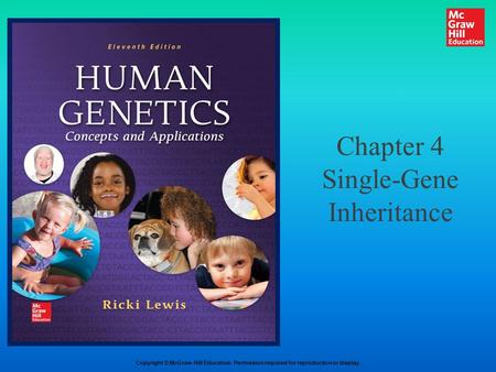 Chapter 4 Single-Gene Inheritance