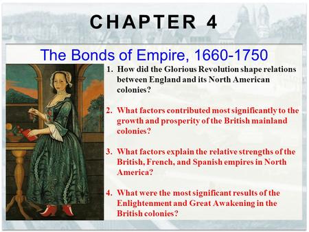 CHAPTER 4 The Bonds of Empire,