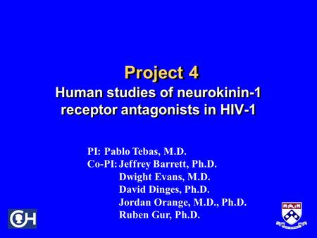 Human studies of neurokinin-1 receptor antagonists in HIV-1