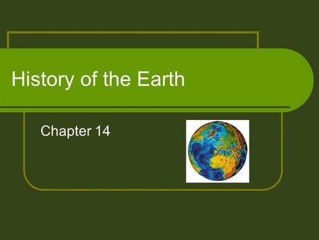 History of the Earth Chapter 14.
