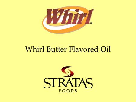 Whirl Butter Flavored Oil