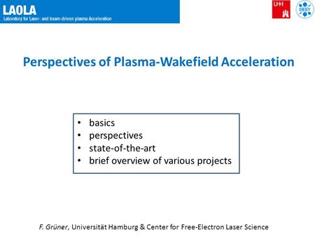 Perspectives of Plasma-Wakefield Acceleration