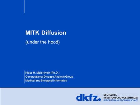 MITK Diffusion (under the hood)