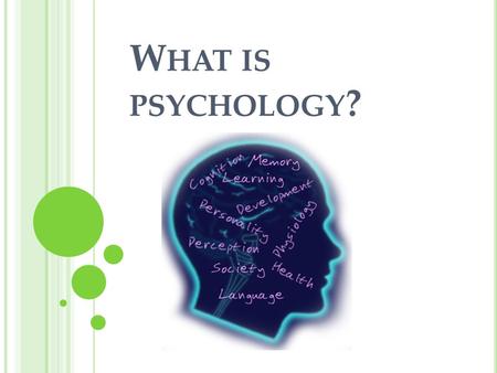 What is psychology?.