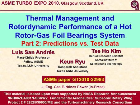 This material is based upon work supported by NASA Research Announcement NNH06ZEA001N-SSRW2, Fundamental Aeronautics: Subsonic Rotary Wing Project 2 #
