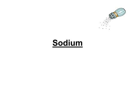 Sodium. 1.Function of Sodium in the Diet Sodium is a mineral that occurs naturally in some foods and is added to many foods and beverages during processing,