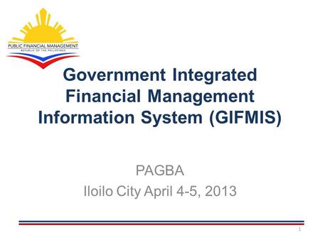 Government Integrated Financial Management Information System (GIFMIS)