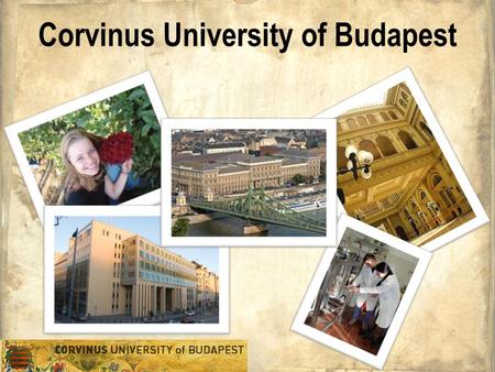 Corvinus University of Budapest. Brief history Faculty of Business Administration Faculty of Economics Faculty of Social Sciences Faculty of Public Administration.