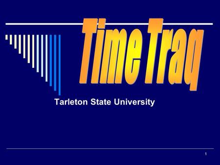 1 Tarleton State University. 2 OVERVIEW  Web-based:  Created by TAMU Business Computing Services Group (BCS)  On-line timesheets can be completed from.