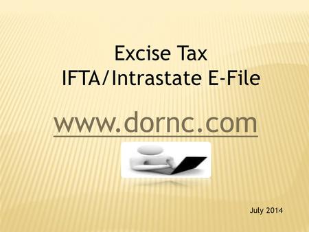 Excise Tax IFTA/Intrastate E-File