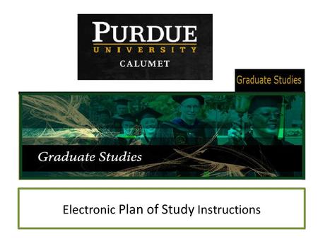 Electronic Plan of Study Instructions. Log in to myPUC.