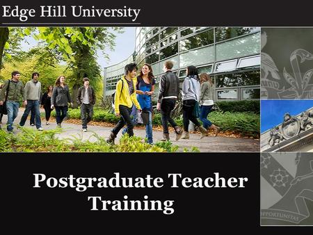 Postgraduate Teacher Training. What is it? Qualifications Routes into Teaching Making a strong application – Personal Statement The Interview Life as.