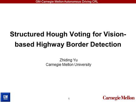 Structured Hough Voting for Vision-based Highway Border Detection