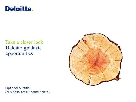 Deloitte graduate opportunities
