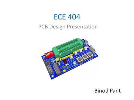 PCB Design Presentation