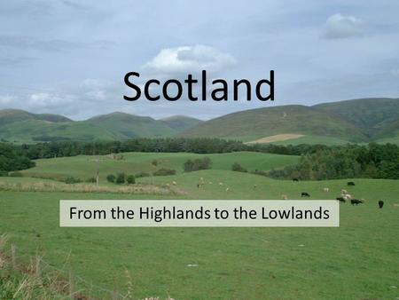 From the Highlands to the Lowlands