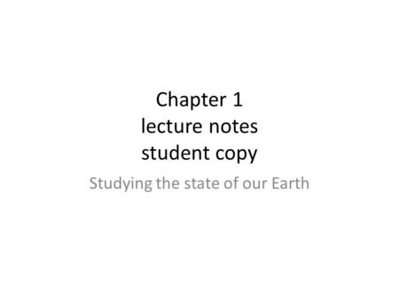 Chapter 1 lecture notes student copy