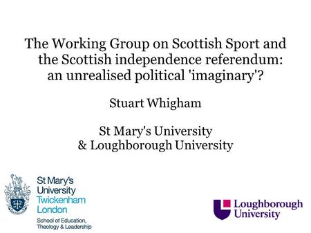 an unrealised political 'imaginary'?
