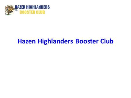 Hazen Highlanders Booster Club