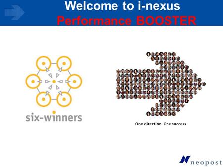 Welcome to i-nexus Performance BOOSTER. © i-solutions Global Ltd. 2006 Agenda What is i-nexus Performance BOOSTER ? Opportunity Management Six Sigma Training.