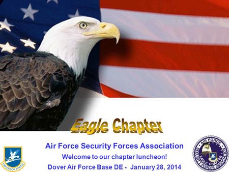 AFSPA 1 Air Force Security Forces Association Welcome to our chapter luncheon! Dover Air Force Base DE - January 28, 2014.