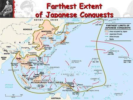 Farthest Extent of Japanese Conquests