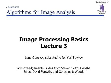 CS 4487/9587 Algorithms for Image Analysis