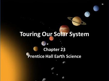 Touring Our Solar System