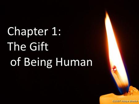 Chapter 1: The Gift of Being Human