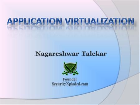 1. “Virtualization is abstraction of computing resources” Single resource is virtualized into multiple resources Hosting multiple virtual machines on.