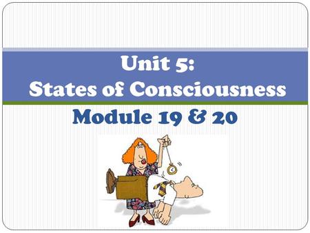 Module 19 & 20 Unit 5: States of Consciousness. Module 19 – Hypnosis.