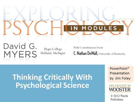 Thinking Critically With Psychological Science