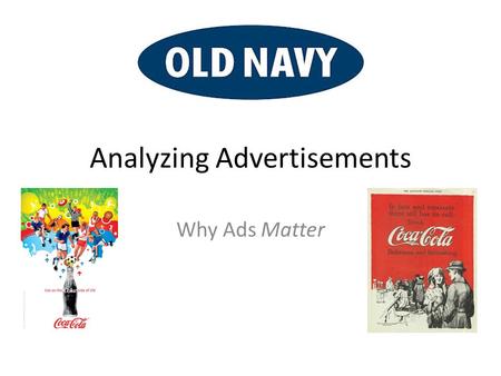 Analyzing Advertisements