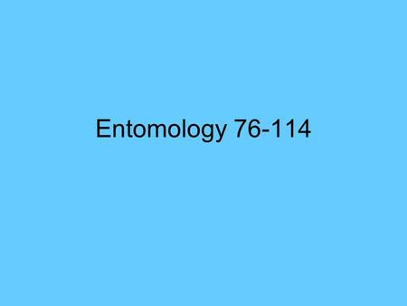 Entomology 76-114. #076 Jumping Spider Common Name: Jumping Spider Order Name: Non- insect Metamorphosis: Omit Mouth Part: Omit Significance to People: